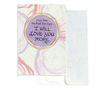 Blue Mountain Arts Tarjeta de amor, tarjeta romántica, tarjeta de aniversario, tarjeta de Just Because Card, tarjeta de pensar en ti (cada vez que lees esta tarjeta, te amaré más)