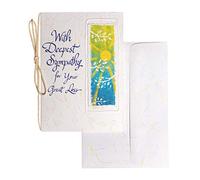 Blue Mountain Arts Tarjeta de condolencias: lo siento por su tarjeta de pérdida, tarjeta de condolencias, tarjeta de duelo (con más profunda condolencia por su gran pérdida)