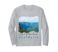 Blue Mountains Sydney NSW Australia Tourist Souvenir Mujer Manga Larga