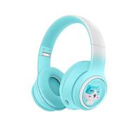 (Blue, Multicolor) AKZ-08 Cute Cartoon Wireless Bluetooth Headphone Stereo Music Head-mounted Headset - Black