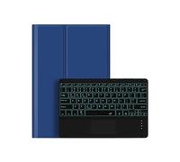 (Blue, Multicolor) For Huawei MateBook E Go Ultra-thin Tablet PU Leather Cover Protective Case + Backlit Wireless Bluet