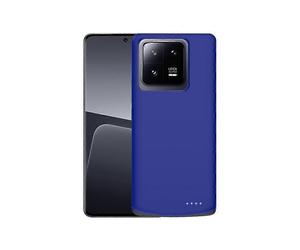 (Blue, Multicolor) For Xiaomi 13 Pro 5G 6800mAh Soft Edge Charger Back Case Phone Rechargeable Extended Battery - Black
