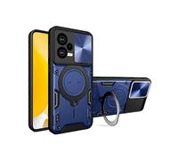 (Blue, Multicolor) For Xiaomi Redmi Note 12 5G (India)/(Global)/Poco X5 5G Slide Camera Lid Phone Cover PC+TPU Kickstan