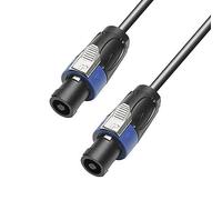Blue-Music - Adam hall 4 k s 225 ss 2000 del altavoz del cable de 2 x 2, 5 mm conector estándar para altavoces de 2 polos en el altavoz estándar de conector de 2 polos 20 m