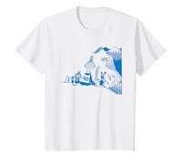 Blue Mymble & Co Esquí Moomin Juegos de Invierno Deportes Niños Camiseta
