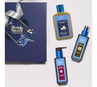 Blue Nectar Self Love - Set de regalo esencial de baño para mujeres y hombres | Loción corporal SPF, exfoliante corporal, lavado y niebla corporal | Paquete de 3 | Regalo perfecto de aniversario y