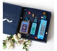 Blue Nectar Sensuous Body Love - Juego de regalo para mujeres y hombres, loción de vainilla, jabón corporal, exfoliante y niebla corporal, paquete de 3, regalo perfecto de aniversario y cumpleaños