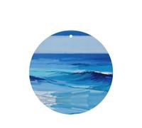 Blue Ocean - Ambientador para coche, juego de difusor perfumado, 4 piezas, fragancia de larga duración para coche, hogar y armario