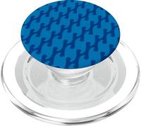 Blue Oceans Lines Waves Interconnected Abstract PopSockets PopGrip para MagSafe
