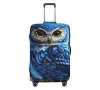 Blue Owl in The Forest - Fundas elásticas para equipaje de viaje, a prueba de polvo, resistente a los arañazos, para maleta, de 22 a 24 pulgadas