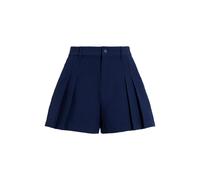 Blue Pantalón corto de sarga con pinzas ES 38
