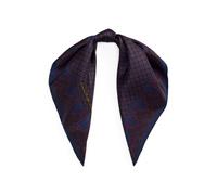 Blue Pañuelo cuadrado de seda con estampado TALLA ÚNICA