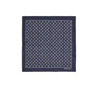 Blue Pañuelo de lino con estampado art déco TALLA ÚNICA