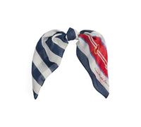 Blue Pañuelo de seda y algodón estampado TALLA ÚNICA