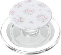 Blue Pastel Pink Coquette Girly Floral Pattern PopSockets PopGrip para MagSafe