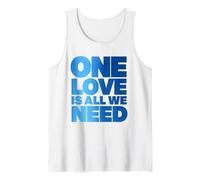 Blue Photo One Love Is All We Need Camiseta sin Mangas