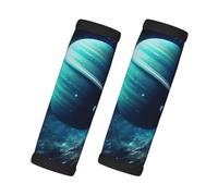 Blue Planet - Paquete de 2 fundas para manijas con tarjeta de contacto para maletas, nevera, horno, puerta de coche y mancuernas