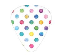 Blue Polka Dot Pattern Advanced púa de guitarra 12 piezas Tres espesores para bajo, guitarra eléctrica, funda para guitarra acústica