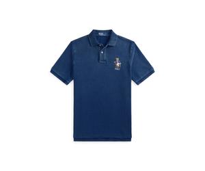 Blue Polo de piqué Classic Fit con Polo Bear S