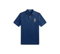 Blue Polo de piqué Classic Fit con Polo Bear XXL