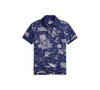 Blue Polo de piqué con Polo Bear Custom Slim L