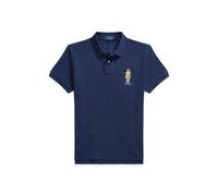 Blue Polo de piqué con Polo Bear Custom Slim M