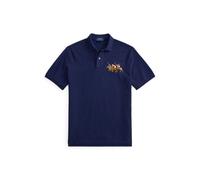 Blue Polo de piqué con triple caballo L