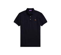 Blue Polo de piqué Custom Slim Fit L