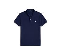 Blue Polo de piqué elástico Custom Slim Fit XL