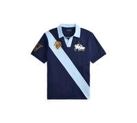 Blue Polo de punto jersey con escudo Classic XS