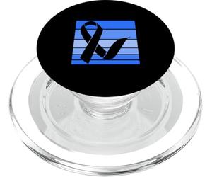 Blue Ribbon - Concientización sobre el cáncer de Colon PopSockets PopGrip para MagSafe