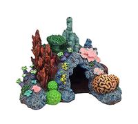Blue Ribbon Exotic Environments Caribbean Living Reef - Adorno de Acuario pequeño, 7-1/2 Pulgadas x 5-1/2 Pulgadas por 5-1/2 Pulgadas