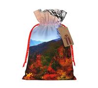Blue Ridge Mountains - Bolsa de Navidad con cordón, reutilizable, para regalos de Navidad