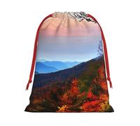 Blue Ridge Mountains - Bolsa de regalo con cordón para fiestas, bodas, cumpleaños, envolver celebraciones de temporada
