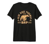 Blue Ridge Parkway BRP Diseño de Oso de Carolina del Norte Virginia Camiseta Premium