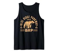 Blue Ridge Parkway BRP Diseño de Oso de Carolina del Norte Virginia Camiseta sin Mangas