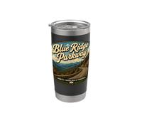 Blue Ridge Parkway Mountains Drive Travel Carolina del Norte Vaso térmico de acero inoxidable de doble pared