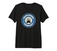 Blue Ridge Parkway NC VA USA - Diseño de Pata de Oso Camiseta Premium