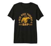 Blue Ridge Parkway NC y VA Bear Design Camiseta Premium