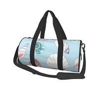 Blue Rose - Bolsa de equipaje de viaje redonda de gran capacidad, adecuada para ejercicio, viajes, muchas actividades al aire libre, concha de mar, talla única, Concha marina, Talla única