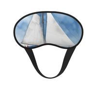 Blue Sailboat 1 Print - Cubierta para ojos con bloqueo de luz para adultos y niños, para viajes, uso diario, siesta, insomnio, camping