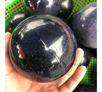 Blue Sand Crystal Ball Stone Ornaments (Size : 1pcs)