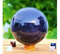 Blue Sand Quartz Crystal Ball Beautiful Crystal Ball Crystal Ornaments (Size : 250-300g)