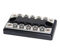 Blue Sea Systems -2701 DualBus 100A BusBar - 5 circuitos, color beige