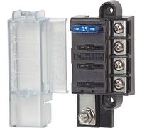 Blue Sea Systems 5045 ST Blade Fuse Block Compact 4 Circuito con tapa