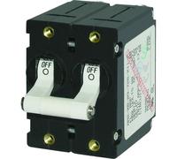Blue Sea Systems 7238 A-Series - Disyuntor de palanca blanco, doble polo, 30 A