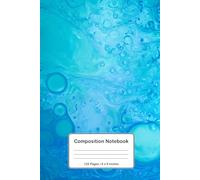 Blue Serenity: Abstract Liquid Composition Notebook | 120 Pages, 6x9 Size | Aesthetic Marble Journal for Notes, Writing & Creativity (Liquid Dreams)