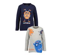 BLUE SEVEN Camiseta azul / navy / gris moteado / naranja 92 azul / navy / gris moteado / naranja