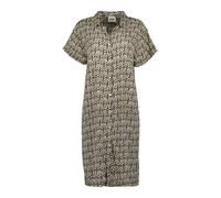 BLUE SEVEN Vestido camisero beige / negro 38 beige / negro