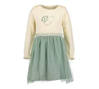 BLUE SEVEN Vestido verde / blanco lana 110 verde / blanco lana
